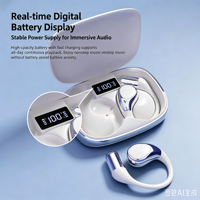 Auriculares de Traducción con IA 2026 |   Audífonos Intraaurales Abiertos X17S con Pantalla Digital, Resistentes al Agua IPX-4, Disponibles para Venta al Por Mayor
