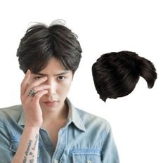 Parrucca piena di capelli umani Dandy Ton 1P naturale maschio nero alto calore - Product Image 1