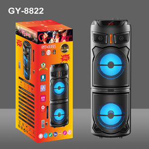 Gy8821סאונד ציוד קורנת הגברה רמקולים גדולים חיצוניים dj מסיבת כפול 8 אינץ 'עם מיקרופון ו-bloetooh - Product Image 3