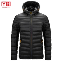 Veste d'hiver matelassée en duvet pour homme, tailles M-4XL, brillante et épaisse, avec capuche, style Bubble Coat
