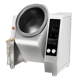 Wok de cuisson automatique en acier inoxydable Lestov pour usage commercial, avec fonction de minuterie à économie d'énergie - Product Image 1