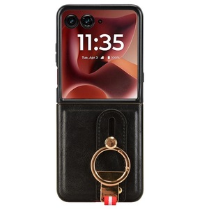 Funda para Teléfono Móvil <span class=keywords><strong>Motorola</strong></span> Moto Razr 60 Ultra con Correa de Muñeca Multifuncional de Cuero PU, Cubierta Trasera Protectora para la Cámara - Product Image 3