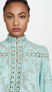 <span class=keywords><strong>Camicetta</strong></span> a maniche lunghe <span class=keywords><strong>con</strong></span> pieghe in Chiffon da donna - Product Image 6