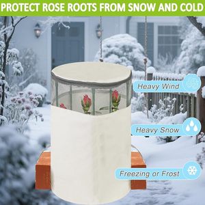 Housse de protection pour rosiers d'hiver, en polyéthylène, pour extérieur, protection contre le gel, couverture pour rosiers, protection des plantes - Product Image 6