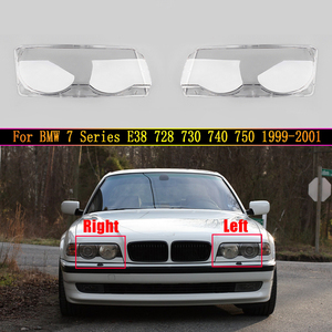 Faros delanteros de coche, pantallas de lámpara transparentes, cubierta de faros delanteros para <span class=keywords><strong>BMW</strong></span> 7 Series E38 728 730 740 <span class=keywords><strong>750</strong></span> <span class=keywords><strong>1999</strong></span> 2000 2001 - Product Image 6
