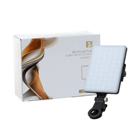 Mini lampe vidéo LED légère pour téléphone portable, lumière d'appoint pour selfie, lumière portable pour appels vidéo, pour caméra de téléphone, YouTube Live