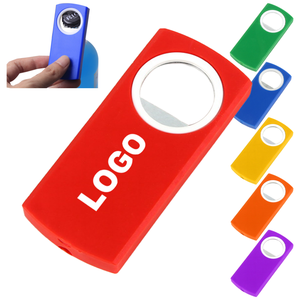 0717 Factory Wholesale Custom <b>Bottle</b> Opener with Logo <b>Beer</b> Advertising Logo <b>Plastic</b> - Product Image 2