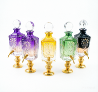 Bouteille en verre colorée de 750 ml au design unique, nouvelle conception, grand format, pour huile d'Oud, flacon de parfum du Moyen-Orient, carafe.