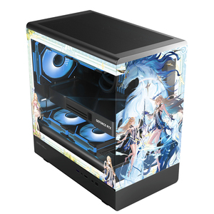 Autocollants personnalisés sur le thème Hurricane Beast Wuthering Waves pour boîtier de jeu PC, support M-ATX, carte mère <span class=keywords><strong>ITX</strong></span> 240mm - Product Image 2