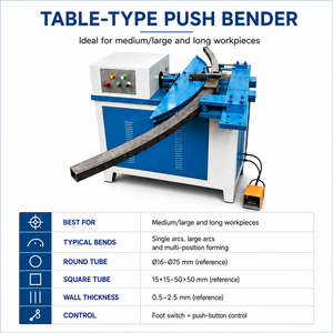 Hydraulic <b>bending</b> <b>machines</b> are used for <b>bending</b> display shelves, square steel pipes, and fabricating warehouse racks. - Product Image 2