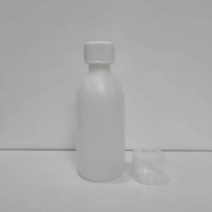 Botol Plastik PET 473ml Warna Coklat untuk Jus & Sirup Batuk, Tutup Sekrup Segel Foil dengan Label Sablon dan Booklet Kertas - Product Image 3