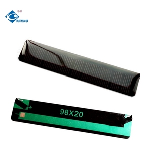 Mini panneaux solaires 5,5 V avec adhésif époxy 0,3 W, personnalisables, couleur ambre, ZW-9820, portables - Product Image 2