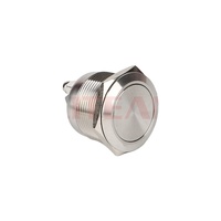 Bouton poussoir d'arrêt d'urgence pour robot de recharge de véhicules électriques, étanche IP65, en métal, 19 mm, 12V 24V 250V 3A 1NO