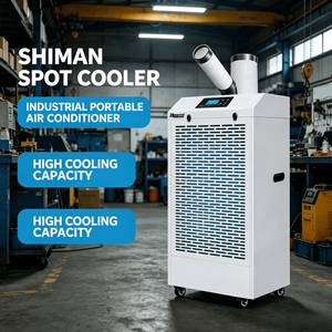 เครื่องปรับอากาศเคลื่อนที่อุตสาหกรรมแบบพกพา Shiman รุ่น Spot Cooler กำลังไฟ 1000 วัตต์ 220 โวลต์ 400 ลูกบาศก์เมตร/ชั่วโมง - Product Image 2