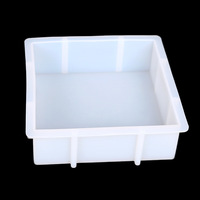 Grand moule en silicone pour résine, formes cœur, hexagone, rectangle, rond, carré, pour résine époxy, préservation des fleurs et art en résine