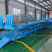 Rampe mobile pliable hydraulique 6T 8T 10T 12T, pont d'accès pour le chargement et le déchargement de conteneurs, plateforme élévatrice