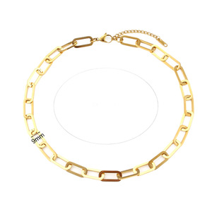 Zogxin Geometric Chain Bracelet Gold 18k Stainless Steel Unisex Jewelry - Product Image 5