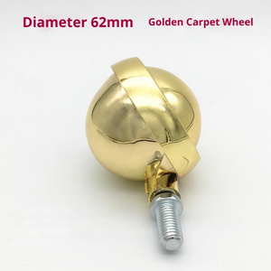 2,5-Zoll-Möbelrollen aus Messing, Drehbare Stuhlrollen mit 40kg Tragfähigkeit, Rostfrei und Korrosionsbeständig - Product Image 4