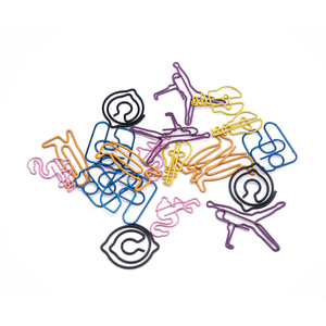 Phim Hoạt Hình Sáng Tạo Thép Không Gỉ 304 Mạ Điện Màu Kẹp Giấy Tùy Chỉnh Thiết Kế Hình Đánh Dấu Cho Sinh Viên Văn Phòng - Product Image 2