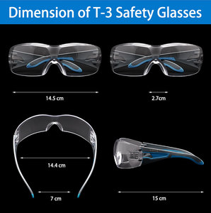 Gafas <span class=keywords><strong>de</strong></span> Seguridad Laboral Anti-Salpicaduras con Protección UV400, Gafas Protectoras Resistentes al Viento, Gafas <span class=keywords><strong>de</strong></span> Ciclismo - Product Image 5