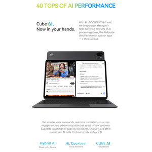 Alldocube Ultra Pad <span class=keywords><strong>13</strong></span> pollici Android 15 <span class=keywords><strong>Tablet</strong></span> 2.8K 1840*2880 schermo 12GB 256GB sssd Business Tableta PC con custodia per tastiera WIFI 6 - Product Image 6