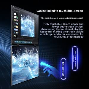 Nuevo Portátil 2026 con Doble Pantalla Táctil <span class=keywords><strong>de</strong></span> 14 Pulgadas, Intel N100 3.4GHz, Convertible 360°, para Negocios - Product Image 1