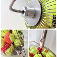 Collecteur de balles de tennis et de pickleball portable, léger et durable, avec poignée télescopique et fils haute résistance, directement de l'usine
