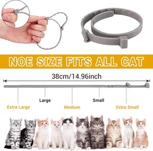 Collier moderne réglable <span class=keywords><strong>anti</strong></span>-ver <span class=keywords><strong>anti</strong></span>-<span class=keywords><strong>poux</strong></span> pour chat et chien en caoutchouc souple avec motif solide <span class=keywords><strong>anti</strong></span>-moustiques - Product Image 6