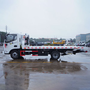 Camion de remorquage JMC pour le transport de véhicules accidentés de 5 tonnes, camion de remorquage à plateau plat 4x2, camion de remorquage à roues, fabrication chinoise, prix élevé - Product Image 6