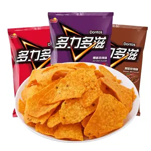 Harga pabrik grosir 68g Tortilla Chip makanan ringan Cina dan eksotis 68g