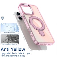 Nouvel accessoire mobile, étui de protection magnétique transparent anti-jaunissement, résistant aux chocs, en TPU+PC, respectueux de l'environnement, pour