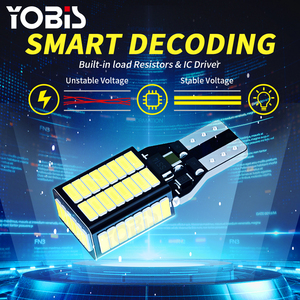 Yobian 921 912 bóng đèn LED 12V 922 906 Chỉ số công suất cao T15 lỗi miễn phí W16W w6w CANBUS tự động đảo ngược đèn 54smd dự phòng xe đèn - Product Image 3