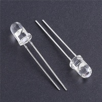 Diodes LED rouge profond 620nm 5mm, angle de vision de 50 degrés, 1200cmd, fabriquées en Chine