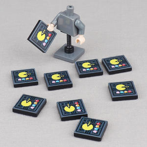 3068 Maze Pac-Man : Modèle de scène imprimé <span class=keywords><strong>à</strong></span> motifs de blocs de construction, accessoires d'équipement, jouet d'assemblage de petites particules - Product Image 4