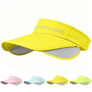 Visera de Color Neón Personalizada, Gorra con Visera Ajustable, Venta al por Mayor de Viseras y Gorras para Damas, Golf, Playa y Deportes - Product Image 1