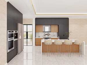 Modern Customizable Modular <b>Cabinets</b> Plywood Marble Pattern Countertop Sink Clean Bright Kitchen Accessories - Product Image 4