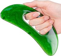 Outil de Massage Gua Sha en Résine Anti Cellulite avec Poignée Outil de Thérapie de Grattage Guasha pour Massage du Dos du Cou du Visage des Jambes