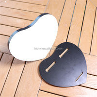 Plaque en MDF blanc brillant en forme de cœur 6x6 pour impression par transfert thermique, idéale pour la création de cadres photo commémoratifs, cadeaux de mariage et projets DIY imprimables