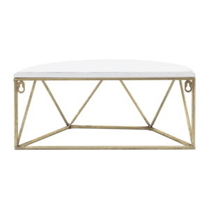 Mensola da Parete Geometrica con Struttura in Metallo e Piano in Legno, Organizzatore Decorativo Sospeso per Soggiorno e Arredamento Casa - Product Image 4