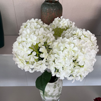 T-SF016 Fournisseur d'usine en gros, fleurs artificielles d'hortensia réalistes multicolores à tige unique, fleurs décoratives en soie
