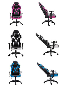 Leisa-silla giratoria de carreras de buen diseño, sillón de oficina ergonómico de PU/PVC, masaje, barato, para juegos, 2022 grados en Color azul, 180 - Product Image 6