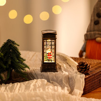 Décoration de Noël, lampe à vent en résine en forme de maison, écologique, pour les fêtes de Noël, ornements, cadeaux
