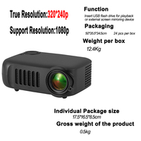 Projecteur intelligent Full HD portable sans fil WiFi pour cinéma maison LCD A2000, vente en gros usine