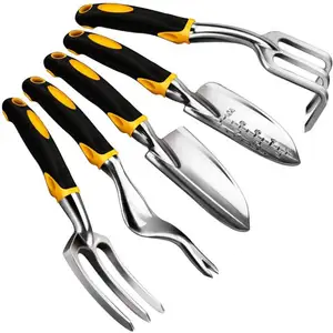 Großhandel Low Moq Digging rutsch feste ergonomische Griff Heavy Duty 5 PCS Gartengeräte Set, Werkzeuge und Ausrüstung Garten