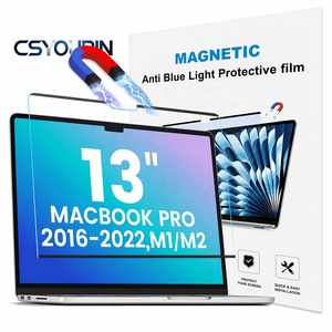 Protection d'écran magnétique anti-lumière bleue pour <span class=keywords><strong>MacBook</strong></span> <span class=keywords><strong>Pro</strong></span> 13 pouces (2016-2022, <span class=keywords><strong>M1</strong></span> M2) Installation sans bulles Amovible pour ordinateur portable - Product Image 1