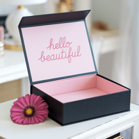 Boîte cadeau magnétique rigide avec logo personnalisé élégant, emballage recyclable en papier, idéal pour les vêtements et les cosmétiques