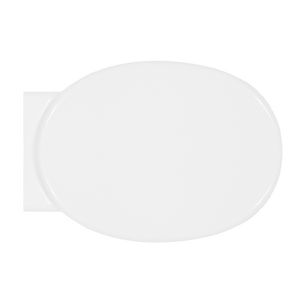 Asiento de inodoro termoestable para Flaminia Io Forma 10, blanco, 50 cm de largo, 40 cm de ancho, 8 cm de altura - Product Image 1