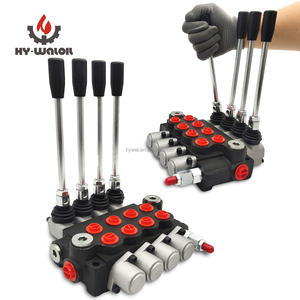 Hy-Waloil 11 Gpm 3600 Psi Ports SAE Vanne hydraulique Vanne de commande directionnelle à double effet à <span class=keywords><strong>4</strong></span> bobines - Product Image 5