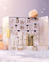 Boîte de calendrier de l'avent vide de luxe en gros avec logo personnalisé, taille sur mesure, fermeture magnétique, doublure en éponge, revêtement UV rigide