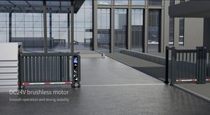 Puerta corredera telescópica <span class=keywords><strong>de</strong></span> acceso automático para coche - Product Image 5